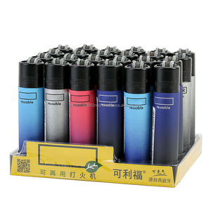 Briquet USB rechargeable au butane moderne 1959 Espagne, corps en plastique couleur arc-en-ciel dégradé, cadeau d'affaires, briquet à cigarettes - Product Image 2