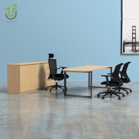 Bureau de direction modulaire moderne IULTRA avec design écologique en MDF/MFC, table de bureau de luxe