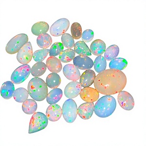 Natural Rajasthan <b>Fire</b> Opal Cabochon All Shape Flat Back Smooth Loose Gemstone Jewellery Making <b>Stone</b> FAIJAN <b>GEMS</b> Model G-119 - Product Image 1