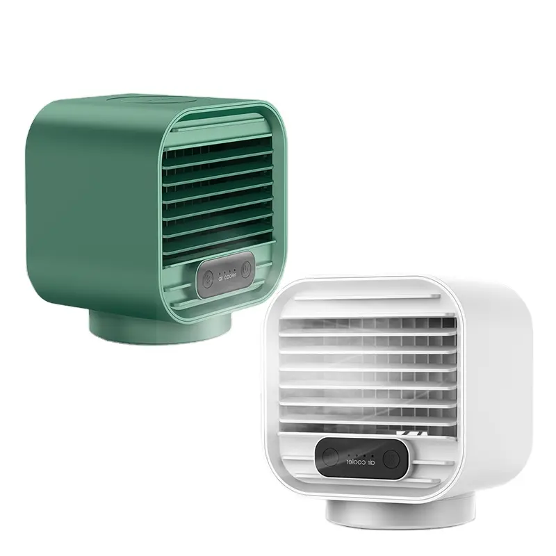 Ventiladores de refrigeración de aire recargables USB portátiles Mini enfriadores de aire de escritorio para habitación Aire acondicionado pequeño de viento fuerte