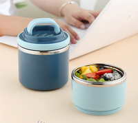 Boîte à lunch isotherme empilable en acier inoxydable 304, conteneur alimentaire thermique portable avec poignée, anti-fuite, logo personnalisé