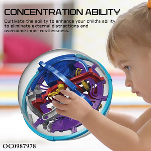 Rompecabezas de aprendizaje de plástico espacio 3D bola laberinto juego juguetes educativos para niños - Product Image 5