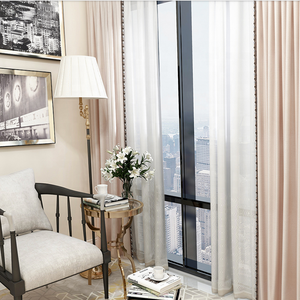 حار بيع المصنع مباشرة مخصص الستائر Tissu De ريدو غرفة المعيشة الصلبة اللون ستائر تعتيم - Product Image 4