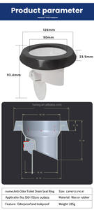 2025 Design moderne haute qualité WPF109 vidange de toilette en caoutchouc <span class=keywords><strong>Anti</strong></span>-collation ABS maison protéger joint Offre Spéciale salle de bain accessoire - Product Image 6