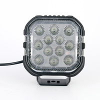 Feux de travail LED carrés LANSEKO 5 pouces 60W 4500LM, faisceau spot et large, 12V 24V, feux de conduite LED auxiliaires tout-terrain