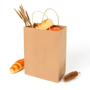 White Black Food Takeaway Shopping Bags Custom Kraft Paper Bags with Your Own logo - Product Image 6