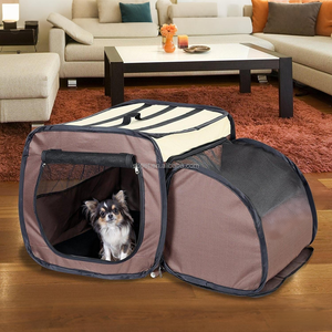 <span class=keywords><strong>Cage</strong></span> d'intérieur pour animaux de compagnie Pop-Up de style classique portable avec cadre en fil métallique robuste Caisses pour chiens et chats Chenil avec côtés extensibles - Product Image 6