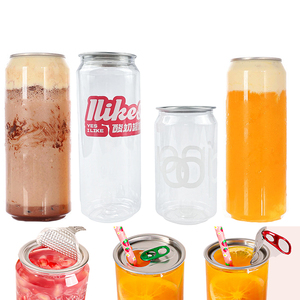 Pet nhựa nước ép trái cây soda có thể dễ dàng mở nắp nước trái cây đóng hộp container Pet nước trái cây có thể - Product Image 5