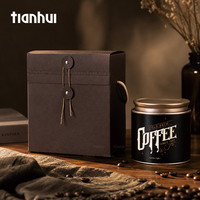 Boîte cadeau pliable Tianhui avec lien en ficelle et pochette en aluminium pour thé, café, herbes, mariage, emballage cadeau d'entreprise