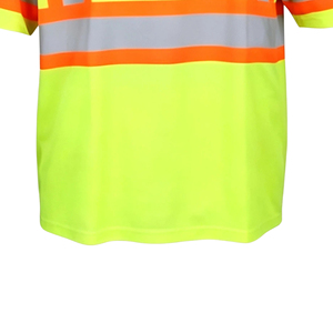 T-shirt de sécurité haute visibilité personnalisable OEM, réfléchissant et réglable, pour le travail en extérieur, l'ingénierie, la construction, l'entrepôt - Product Image 3