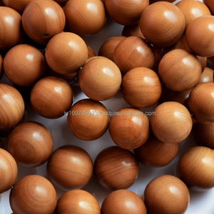 Mysore naturel et écologique-Perles de bois de santal avec un doux parfum boisé 50 + ans pour le chapelet Mala ou la méditation - Product Image 1