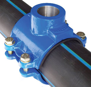 Selle de raccordement en fonte ductile FH Factory DN50 GGG50 avec filetage femelle PN16 pour tuyaux d'eau potable en <span class=keywords><strong>PVC</strong></span> et PEHD - Product Image 4