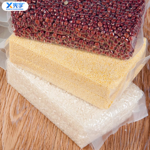Sac <span class=keywords><strong>de</strong></span> conservation alimentaire en nylon épais sous vide, laminé transparent, avec fermeture à compression pour riz, céréales et flocons d'avoine - Product Image 6
