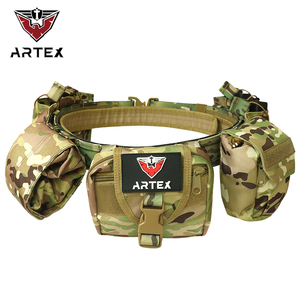 Artext Tactical Waist Pack Nylon <b>Belt</b> With Molle Pouches For Outdoor Training Security Duty <b>Belt</b> - Product Image 2