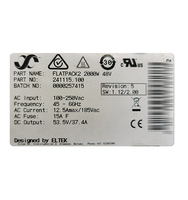 Eltek flatpack2 3000 système redresseur télécom module redresseur de puissance équipement de Communication réseau flatpack2 eltek