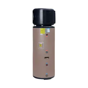 Puremind Inverter DC rumah tangga, pemanas Air elektrik semua dalam satu pompa panas sumber udara listrik untuk penyimpanan kamar mandi, Air panas 150L-300L