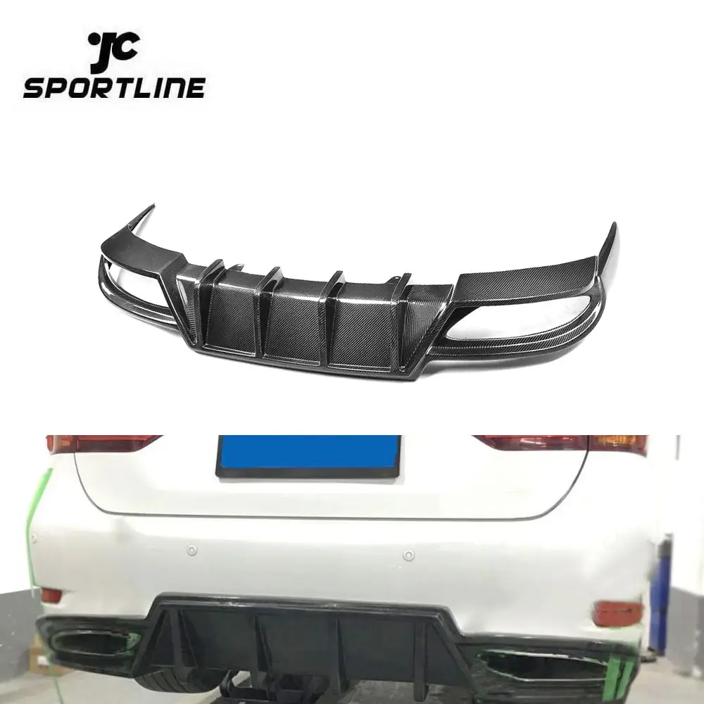 Memodifikasi Mewah Serat Karbon Belakang Diffuser untuk Lexus GS350 F Sport Bumper Hanya 13-15