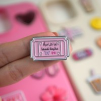 Autocollants Métalliques pour Téléphone, Adhésifs 3M, Rose, Girly, Girl Power, Café, Fleur, Écouteurs, Empreinte Digitale, Cœur, Citation Arabe, Décoratifs pour Téléphone