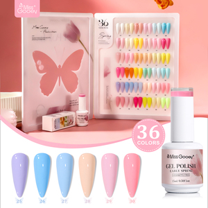 <span class=keywords><strong>Esmalte</strong></span> <span class=keywords><strong>de</strong></span> <span class=keywords><strong>Uñas</strong></span> en <span class=keywords><strong>Gel</strong></span> UV Miss Gooey, Nueva Colección Cuatro Estaciones, 36 Colores, Principios <span class=keywords><strong>de</strong></span> Primavera, Libre <span class=keywords><strong>de</strong></span> TPO y Hema, Autonivelante - Product Image 1
