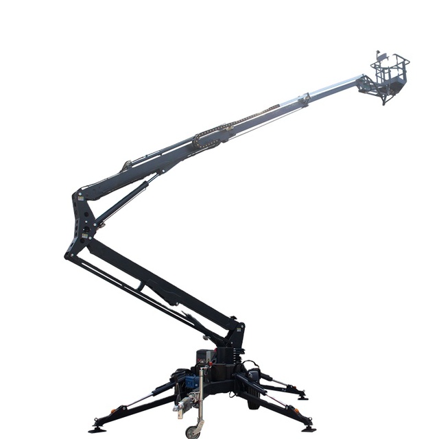 Towable Articulated Spider Boom Camera Lift with 10-16m Lifting Height Hydraulic/Electric Power for Filming