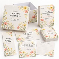Cartes de prière dévotionnelles personnalisées avec des versets bibliques JOYFUL PROMISE KJV, 57x87mm, lot de 40 cartes, cadeau chrétien