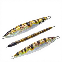 40g 60g 80g 100g Jigs métalliques imprimés en 3D, simulation de poisson à six lignes, en plaque de fer et plomb, pour pêche au slow pitch et au jigging