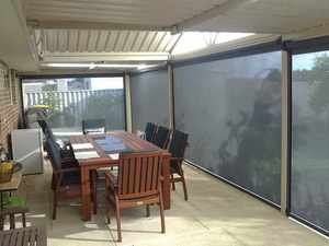 PVC Waterproof Fabric Motorized <strong>Curtain</strong> Outdoor Raised Blinding Zip Screen Shade Patio <strong>Roller</strong> Blinds - Product Image 4