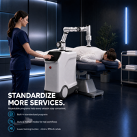 Robot de massage intelligent ZCH 4 en 1, conception mobile avec poignée intégrée et roues verrouillables pour spa commercial