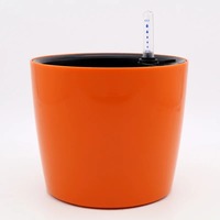 Vente en gros de pots à fleurs ronds en plastique auto-arrosants de 7 pouces avec indicateur de niveau d'eau, pot à bonsaï pour plantes d'intérieur, décoration de la maison