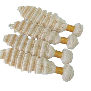 Prezzo all'ingrosso, Offerta imperdibile: Fasci di capelli vergini 613 Bioned, Onda Profonda, Cuticole Allineate, Trame di capelli umani vergini grezzi - Product Image 1