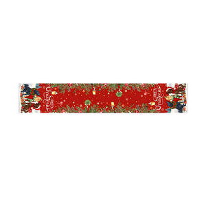 Polyester chemin de Table de noël <span class=keywords><strong>nappe</strong></span> de noël décorations de Table de vacances d'hiver nouvel an décor à la maison 13*71 pouces chemin de Table - Product Image 4