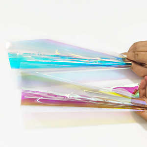 Film décoratif moderne iridescent dichroïque en PET, aspect verre arc-en-ciel, pour immeubles de bureaux, avec échantillon gratuit - Product Image 4