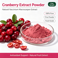 Herblink Pure Natuurlijk 100% Cranberry Extract Wateroplosbaar Gefreeze-droogd Cranberry Fruit & Sap Poeder