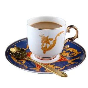 轻奢华风格陶瓷咖啡杯茶碟套装浓缩迷你杯