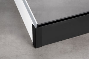 Fornitura diretta Jiangsu moderno 5cm bianco opaco battiscopa in alluminio lega di magnesio luce striscia di battiscopa in metallo - Product Image 4