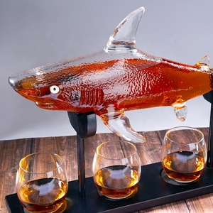 Bouteilles vides pour liqueur et whisky, support en bois et barre, entonnoir personnalisé, ensemble <span class=keywords><strong>de</strong></span> carafe <span class=keywords><strong>de</strong></span> whisky pour hommes, vente en gros, ml - Product Image 5