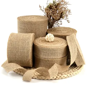 Fabriek Groothandel Natuurlijke Jute Lint Diy Materiaal Jute Singels Jute Lint Door De Roll Jute