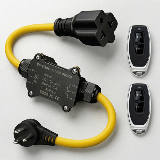 New Factory Model AC 110V 120V 250V Outdoor-Specific Waterproof Wireless Socket RF Universal Wireless Remote Control Switch