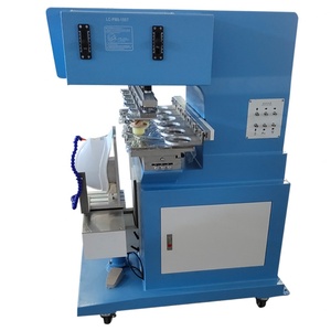 High-Accurate Hot Selling LC Pneumatic 6-Color Automatic <b>Pad</b> <b>Printer</b> New Condition Shuttle Closed Cup Helmet Toys Use USB - Product Image 2