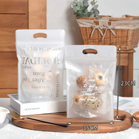 Pochette Personnalisée en Plastique Givré avec Fermeture Éclair, Sachet Doypack avec Fenêtre Transparente pour Emballage Alimentaire de Biscuits, Bonbons et Snacks
