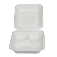 Assiette jetable canne à sucre pâte de bagasse biodégradable et jetable canne à sucre à clapet canne à sucre jetable