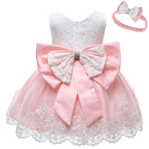 Vestido de Princesa de Flores para Niña, Transpirable, con Encaje, Varias Capas, Tutú, Lazo en la Espalda, para Bebés y Niñas Pequeñas, Primer Cumpleaños - Product Image 1