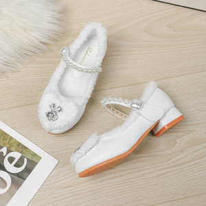 Chaussures habillées d'automne pour filles, semelles en caoutchouc antidérapantes, semelles intérieures souples en PU, fermeture auto-agrippante réglable, hauteur personnalisable - Product Image 5