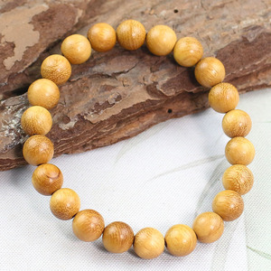 Sandalwood <b>Bracelet</b> 8mm Single Strand 22 Beads Unisex Antique Style Modern Chinese Jewelry - Product Image 4