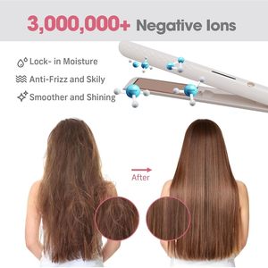 Plancha de Pelo Quico 110-240V, Cerámica, Color Rosa, Tamaño de Viaje, Calentamiento Rápido en 15s, 120-210°C, Estilizador de Cabello para Mujer - Product Image 3