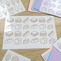 Pochoir réutilisable de qualité alimentaire pour pâtisserie, pochoir durable en PET pour la décoration de gâteaux et de biscuits et les loisirs créatifs
