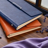 Organiseur de budget avec système à 6 anneaux, couverture en cuir PU, carnet A5/A6 en tissu pour étudiants et professionnels