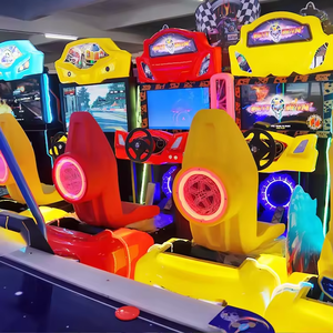 Simulateur de course d'arcade 42 pouces pour deux joueurs, jeu de conduite type Outrun, machine de jeu de conduite avec mouvements, jeu de course à monnayeur - Product Image 3