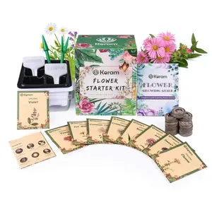 Kit de jardin de fleurs sauvages Kit de culture de plantes à fleurs d'intérieur pour cadeau de fête des mères