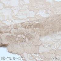 Dentelle élastique multicolore de fleur de pivoine pour rideau mère vêtements accessoires textiles garniture